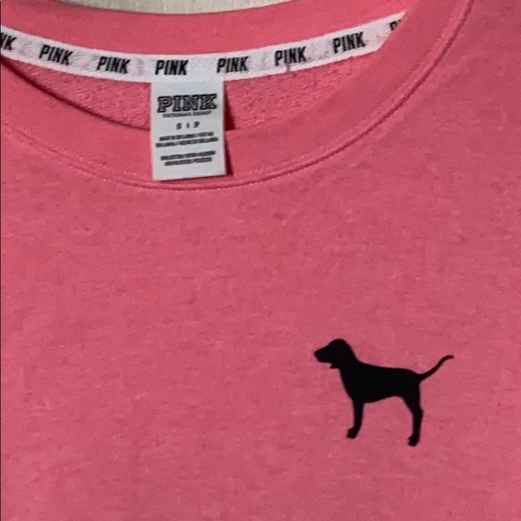 PINK Lightweight Crewneck Sweatshirt - Picture 2 of 5